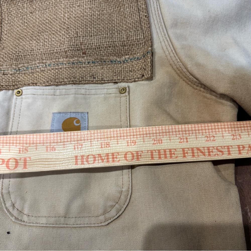 Vintage Carhartt upcycled with burlap coffee sack - Picture 5 of 11